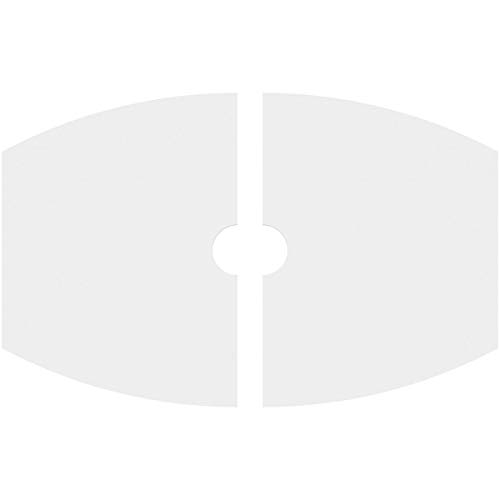 Image of Ekena Millwork CMP28X18KY2-03000 Kailey Architectural Grade PVC Contemporary, Two Piece Urethane Ceiling Medallions 28 inchW x 18 5 /8 inchH x 3 inchID x 15 inchC x 1 inchP