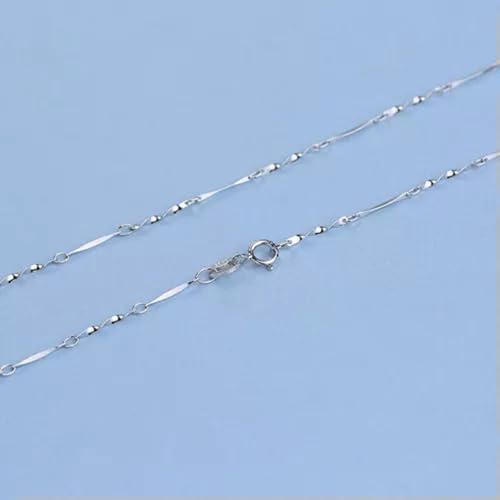 Chaîne ondulée torsadée en argent 0,7 mm collier maille vague A2972 - 4