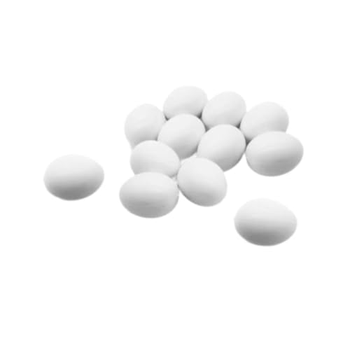Bothyi 12x Solid Pigeon Eggs,Artificial Eggs Simulation Eggs,Dove False Eggs for The Birds to Stop Laying Eggs Hatching Help Laying