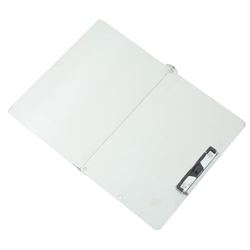 Porte-documents pliable argenté en acier inoxydable pour le bureau