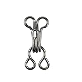YUGSHNKFC 100pcs/Los Nähen Haken Und Augen Verschluss BH Metallkleidungsverschlüsse Schnappschüsse Set Haken Augen Für BH Kleidungshosen Rockjacken Förderer Handwerk
