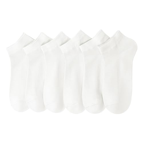 Thin Rayon Bamboo Breathable Ankle Socks Soft Low Cut Athletic Sock Lightweight Ladies Mesh Sock 6 Pairs (US, Alpha, Large, Regular, Regular, White) -  Sakusock