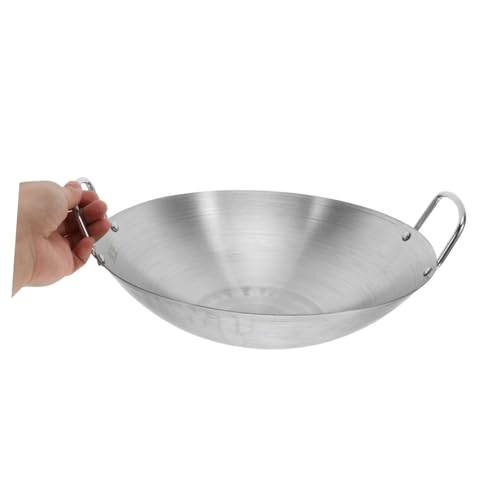 Wok de acero inoxidable Ipetboom con doble asa y fondo redondo miniatura 4