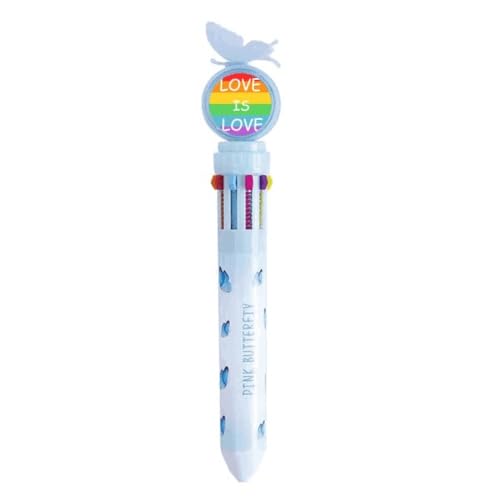 Stylo arc-en-ciel LGBT rétractable pour afficher fièrement ses valeurs en classe