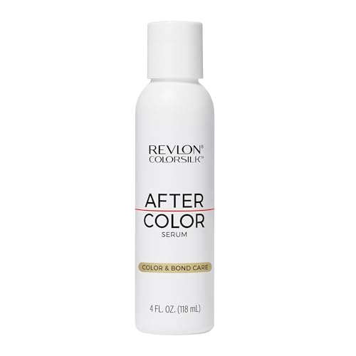 REVLON ColorSilk After Color Shielding Serum Frizz Control & Split End Repair Hair Stregthening Treatment For All Hair Colors & Types 4 fl oz