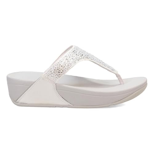 Image of FitFlop Women's LULU Crystal Embellished Toe-Post Sandals