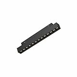 Braytron 48V LED Magnet Schienenleuchte Linear 3CCT 3000K–6000K, CRI≥90, 24° Spot, Aluminium Schwarz, Magnet Track Light für 48V Schienensystem, Wohnraum, Büro, Retail (12W flach)