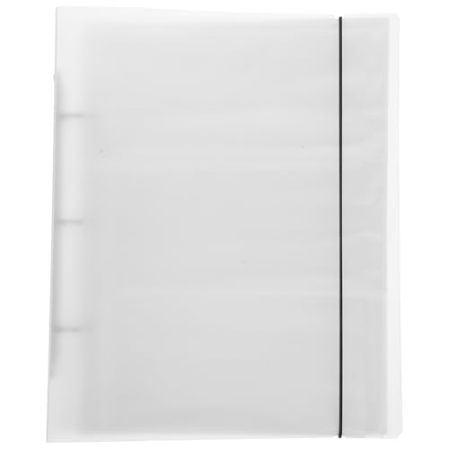 DEARMAMY Álbum de Fotos Portátil para Entradas y Tarjetas Carpeta de Anillas 30 Hojas Interiores de 3 Bolsillos Funda de PVC Resistente y Diseño Transparente para Organizar Recuerdos de