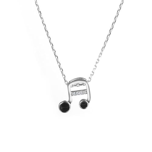 Pendentif clé de sol en argent de qualité supérieure et zircone cubique - 3