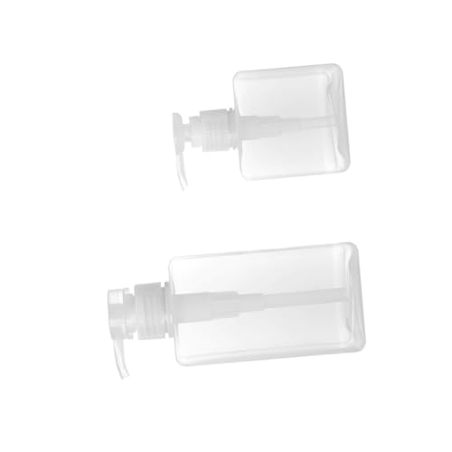 UKCOCO 2 piezas Botellas Dispensadoras Portátiles para Viaje Envases Rellenables para Gel Loción y Jabón Diseño Práctico para Cuidado Personal