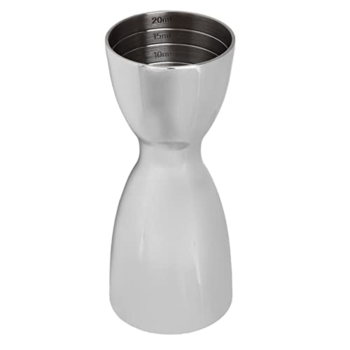 Jaxenor Stainless Steel Jigger with Mirror for Bartending,Cocktail Double Jigger Japanese style ounce glass for Accurate Wine?Light U-Shaped Design for Bar Measuring