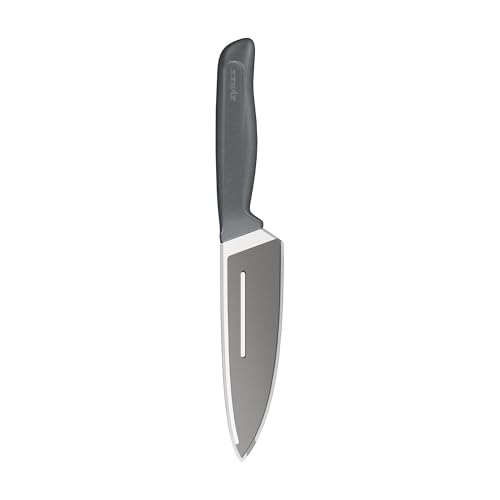 Zyliss Kochmesser, 15 cm, scharfe Edelstahlklinge mit nachhaltigem, rutschfestem Griff aus Weizenstroh, Schutzhülle, professionelles Küchenmesser-Gemüsemesser, spülmaschinenfest