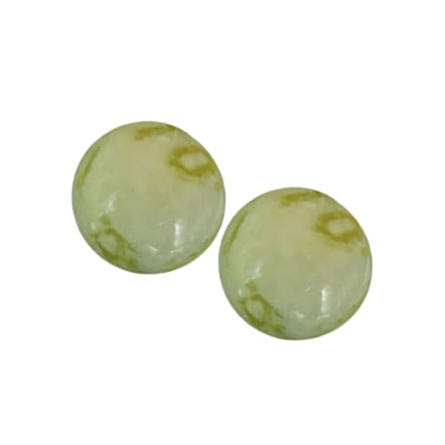 FRCOLOR 2pcs Jade Massage Balls for Self-Massage Tools Muscle Ball Elderly Care Relax Brain Portable Random Color
