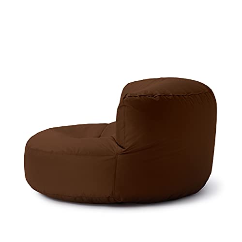 Lumaland Sitzsack Lounge | Sofa-Sitzsack 90 x 50 cm mit Rückenlehne | Indoor & Outdoor Beanbag | Wasserabweisend… – Bild 8