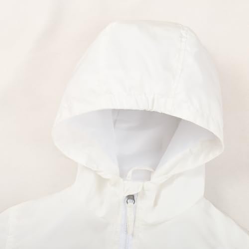 Image of SUNDAY ROSE Boys Windbreaker Jacket Hooded Lightweight Windroof Water-resistant Outdoor Coats for Kids