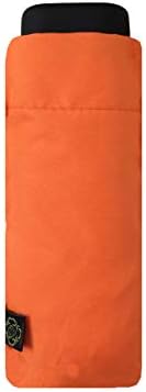 SMATI Mini compact folding umbrella - Pocket size 18cm, windproof, 200g ultra light, manual, travel umbrella, mixed umbrella, Colour ORANGE