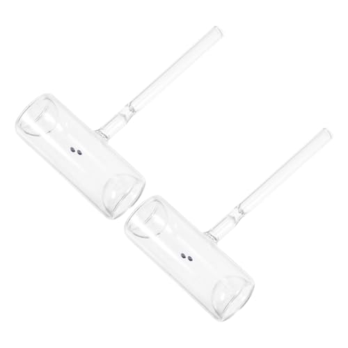 DECOMELODY Equipo de Sublimación de 2 Piezas Tubo Sellado de Vidrio Transparente para Experimentos de Laboratorio Educativo Física Química Demostración Sublimación