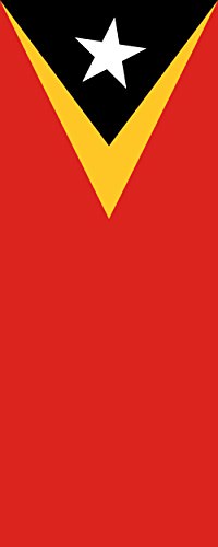 Drapeau Timor oriental 300x120cm grand format portrait de 3.5m² - 2