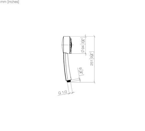 Dornbracht 28002978-00 - Regadera manual miniatura 5