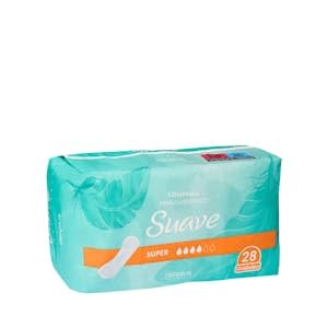 Compresa sin alas super Deliplus Suave Paquete 28 ud.