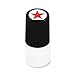 Universal 10081 Round Message Stamp, Star, Pre-Inked/Re-Inkable, Red