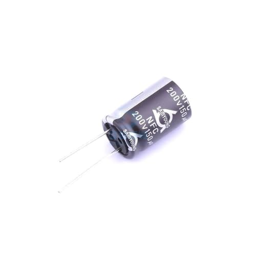 Generic 1 Pcs Aluminum Electrolytic Capacitor Dip 150uF±20% 200V Radial Lead, 16x25mm NFC 200V150 16 * 25
