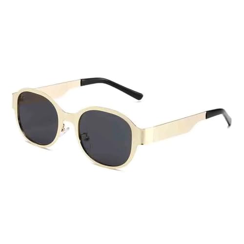 Lunettes de soleil ovales vintage en métal pour protéger vos yeux avec élégance
