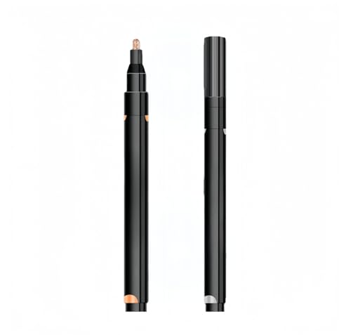 ミラーペイントペン 3本セット・0.7mm/1mm/3mmチップ | 銅カラー・高光沢クローム仕上げ・耐湿性/耐紫外線性 | ガラス/プラスチック/セラミック/金属/紙対応・DIYアート/模型/ポスター制作に最適 (銅)