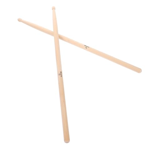 2 baquetas para batería profesionales de madera, con mango liso, ideales para principiantes y diversos estilos de batería miniatura 1