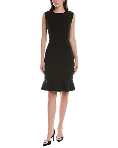 Robe extended shoulder Anne Klein avec ourlet à volants pour femme