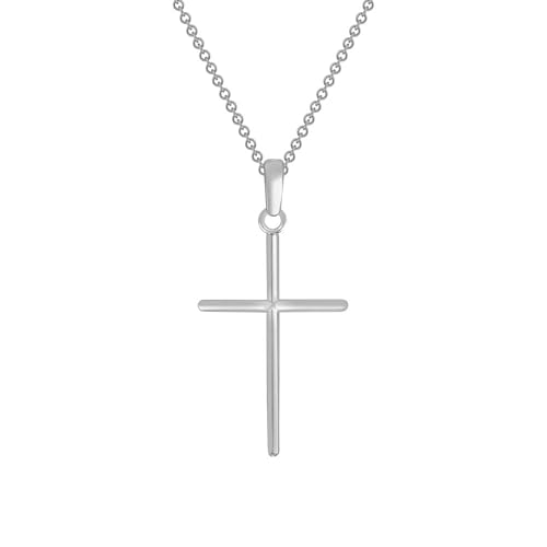 10k Gold Simple Cross Christian Pendant For Women Gift For Her Cross Christian Pendant Necklace Religious Jewelry MADE IN USA