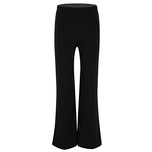 TTAO Boys Jazz Dance Pants Flared Trousers Basic Stage Performance Dance Bottom Stretchy Boot Cut Pants