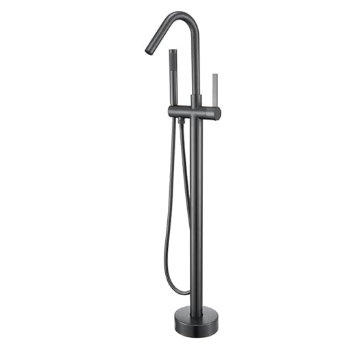 Baignoire autoportante mitigeur cascade en laiton avec bec rotatif 360