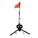 Tip Up Fishing Flag, Bright Warning ABS Triangular Structure Winter Ice Fishing Flag Marker for Freshwater Fishing
