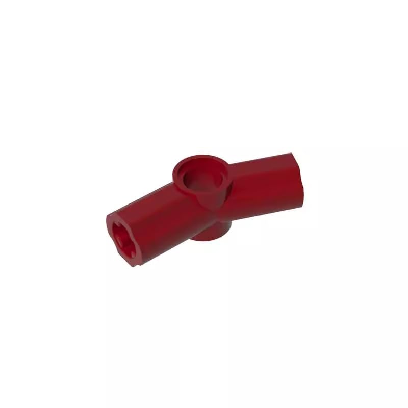Gobricks Shaft Bolt Connection Technic Axle and Pin Connector Angled #3-157.5° 32016 GDS-918 50Pieces Compatible with Lego Classic Bulk Toy MOC Color:Dark Red