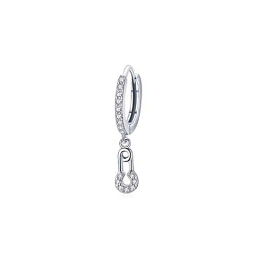 Pendientes de clip con estrellas claros joya fina mujer sin agujeros