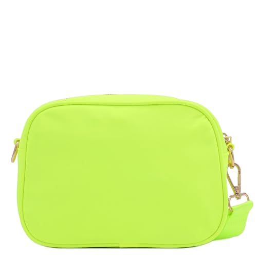 Image of FashionPuzzle Quilted Nylon Crossbody Bag with Wide Strap