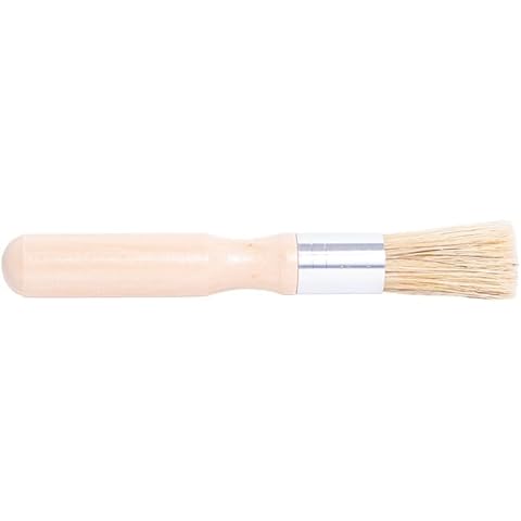 CFS Products Glue Brush for Bookbinding - Natural Bristle with Wood Handle - Round Wax Paint Brush Small Brush for Craft Projects, Painting, Padding Compound and More! Cover