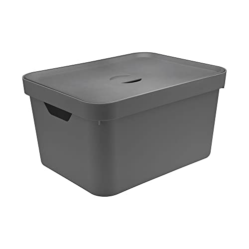 Caixa Organizadora Cube G com Tampa, Ou, Chumbo