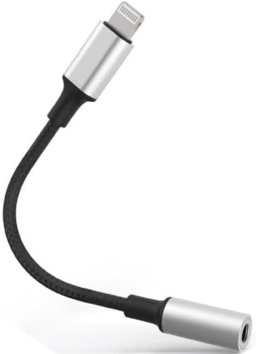 Conector Lightning a jack 3.5 mm Marca para cable auxiliar de audio y cascos