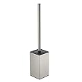 BGL Toilet Brush Holder Stainless Steel 304 Standing Brushed Nickel Square Toilet Bowl Brush for Bathroom Storage and Organization