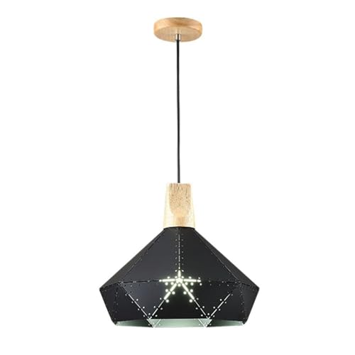 Chandelier américain pour restaurant et cuisine luminaire suspendu bois chaleureux