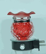 Difusor aromático eléctrico Crystal Look rojo con luz nocturna