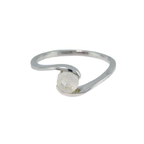 Bague pierre naturelle et argent rhodié style français pour vos soirées élégantes