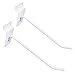Prolinemax 2 Pcs 6' White Slatwall Hook Hooks Retail Display Wire Metal Hanger