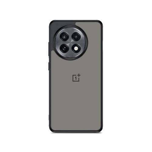 Image of DailyObjects Frosted Clear Protective Case Cover Compatible with OnePlus 13R |Camera & Body Protection|Anti Shock,Scratch Resistant|Precise Cutouts Design-Black