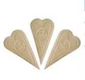 PZ 200 WAFER CIALDA PER GELATO A FORMA DI CUORE WAFER ICE CREAM WAFFLE PER GELATI DOLCI