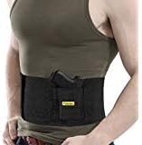 Yosoo Belly Band Holster for Concealed Carry, Band Holster with Dual Magazine Pounches Concealed Carry Holster, Fits Men Women