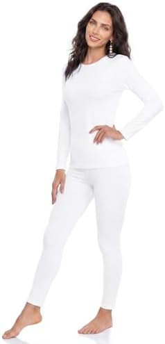Thermal Underwear for Women Long Johns Set Fleece Lined Winter Cold Weather