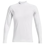 Under Armour Men's Standard ColdGear Infrared Long Sleeve Golf Mock Neck, (100) White / / Metallic...